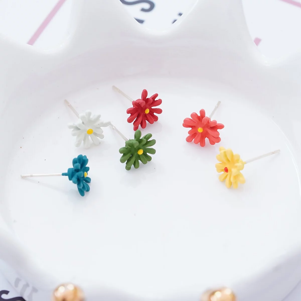 小花的各種色彩×六套件單邊耳環組-第1張