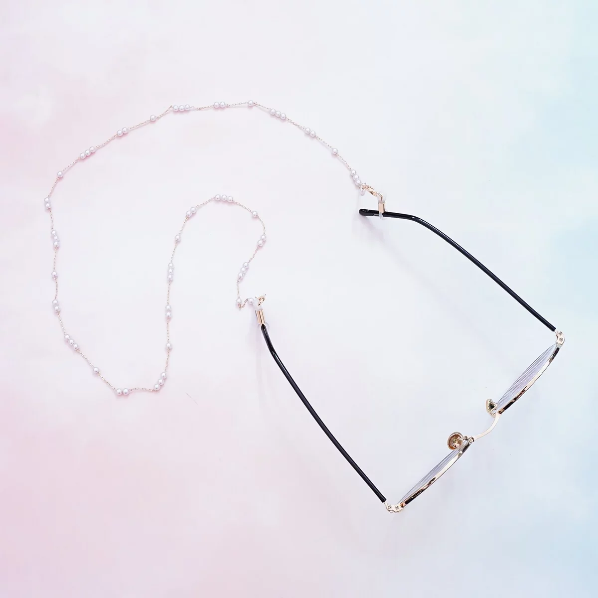 細串珍珠×無線耳機眼鏡口罩防丟項鍊-第3張