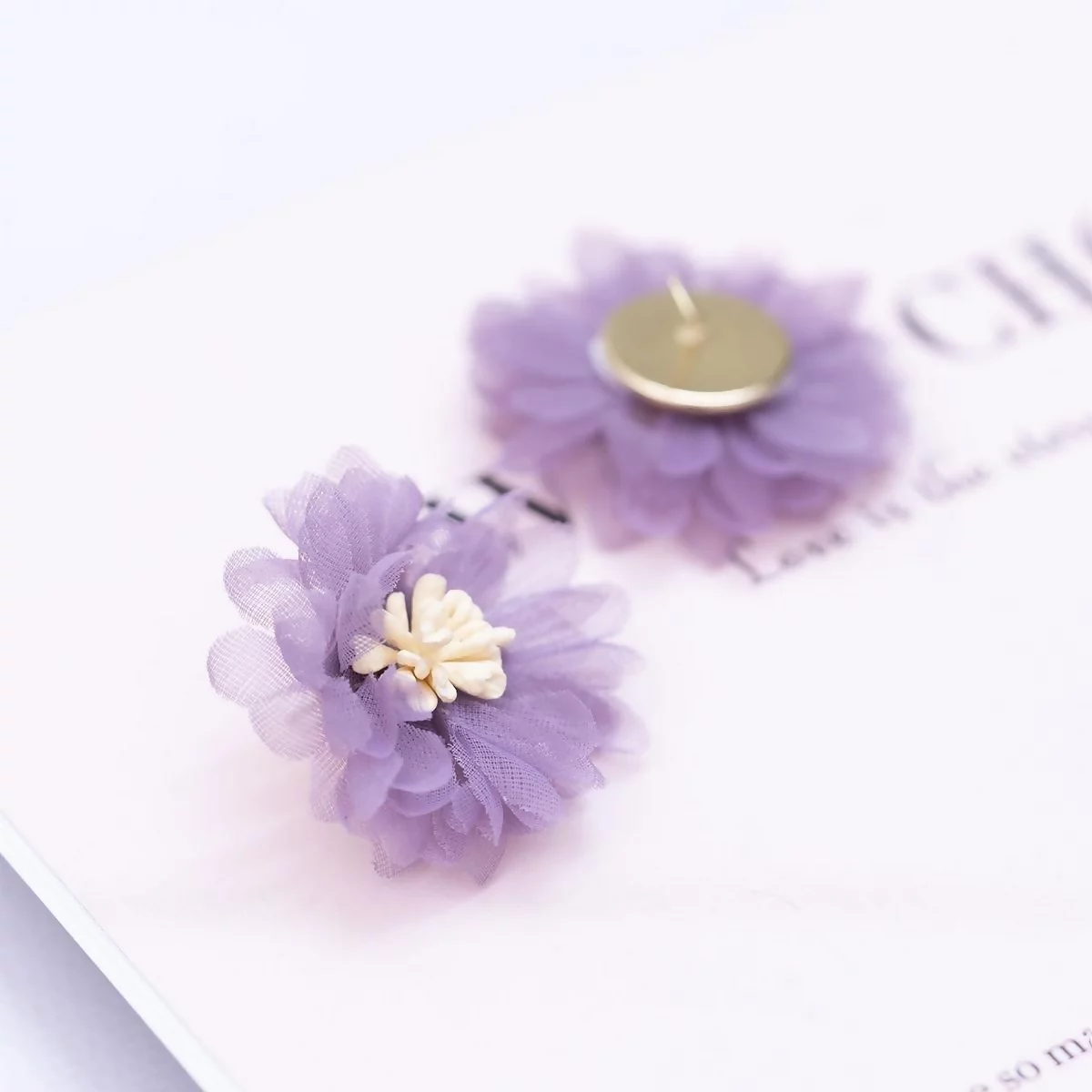紫色野牡丹×吊墜耳環-第5張