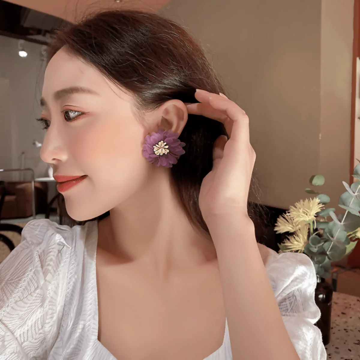 紫色野牡丹×螺旋耳夾-第2張