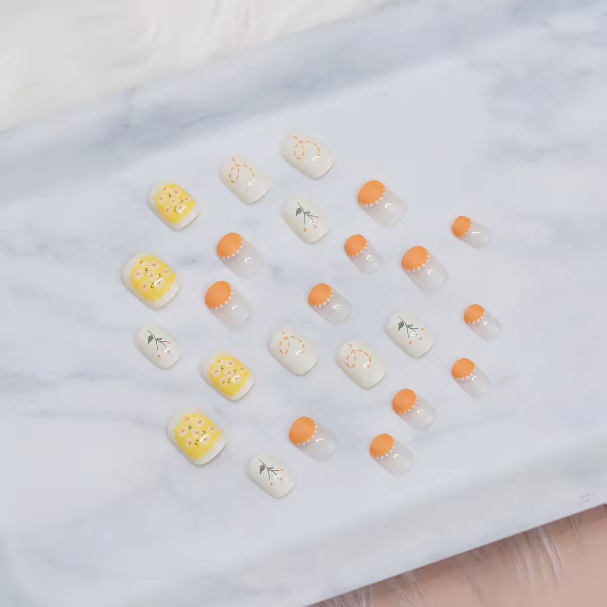 陽光小雛菊亮面×穿戴式手指甲片×二十四入 -第2張