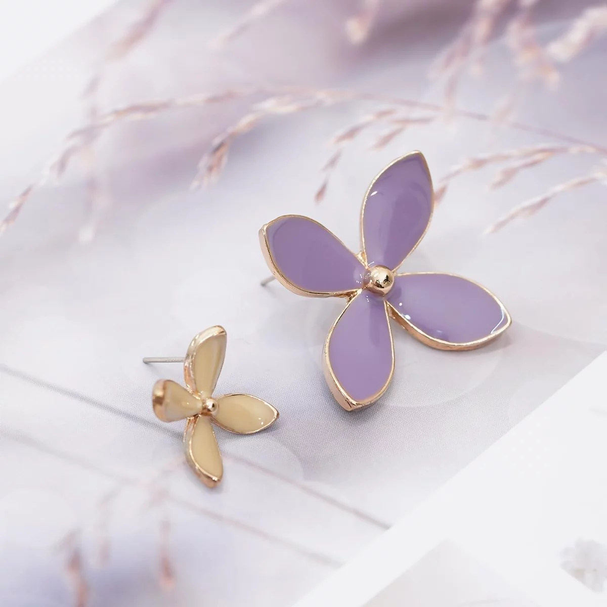紫丁花×不對稱耳環-第5張