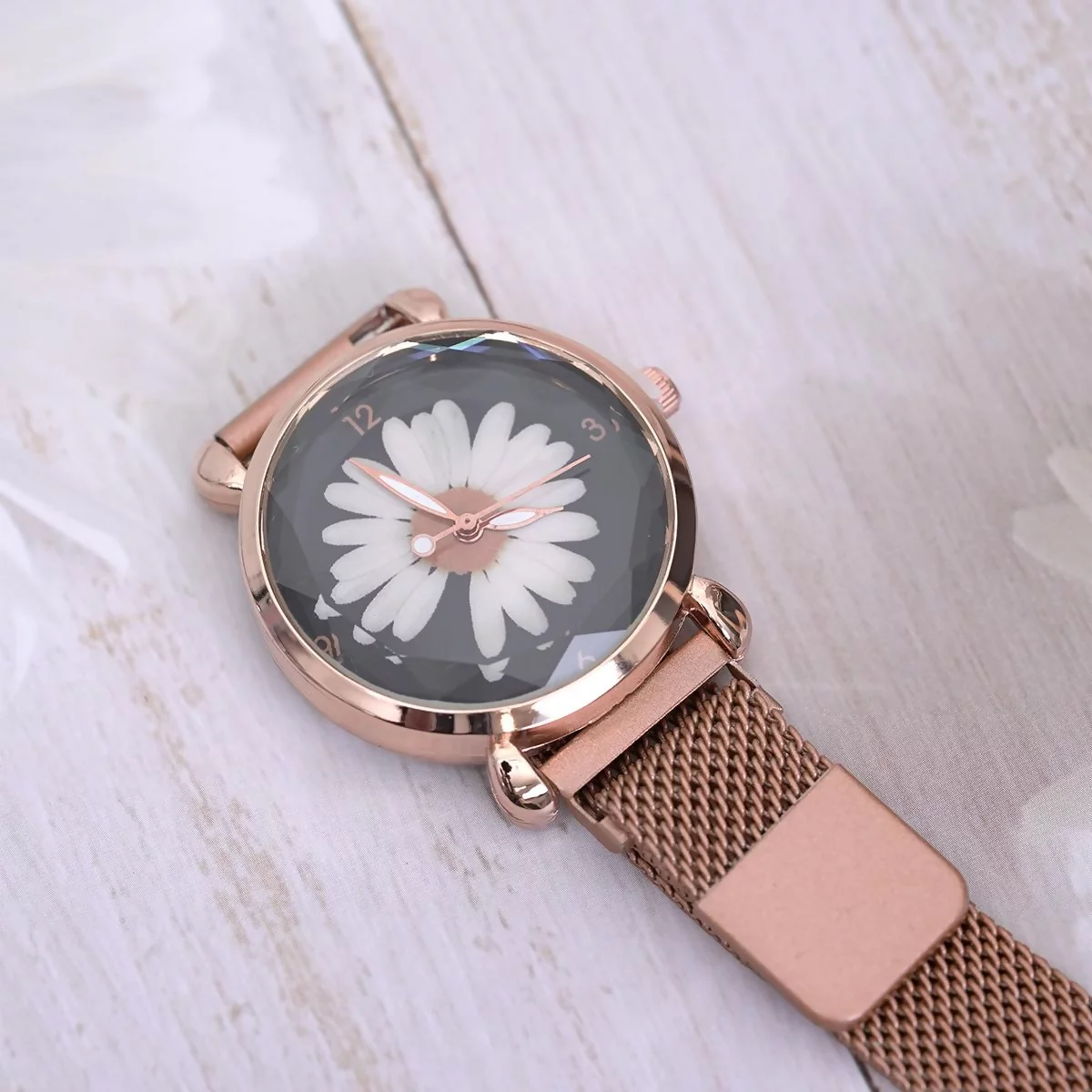 小雛菊×磁吸造型型手錶×玫瑰金-第2張