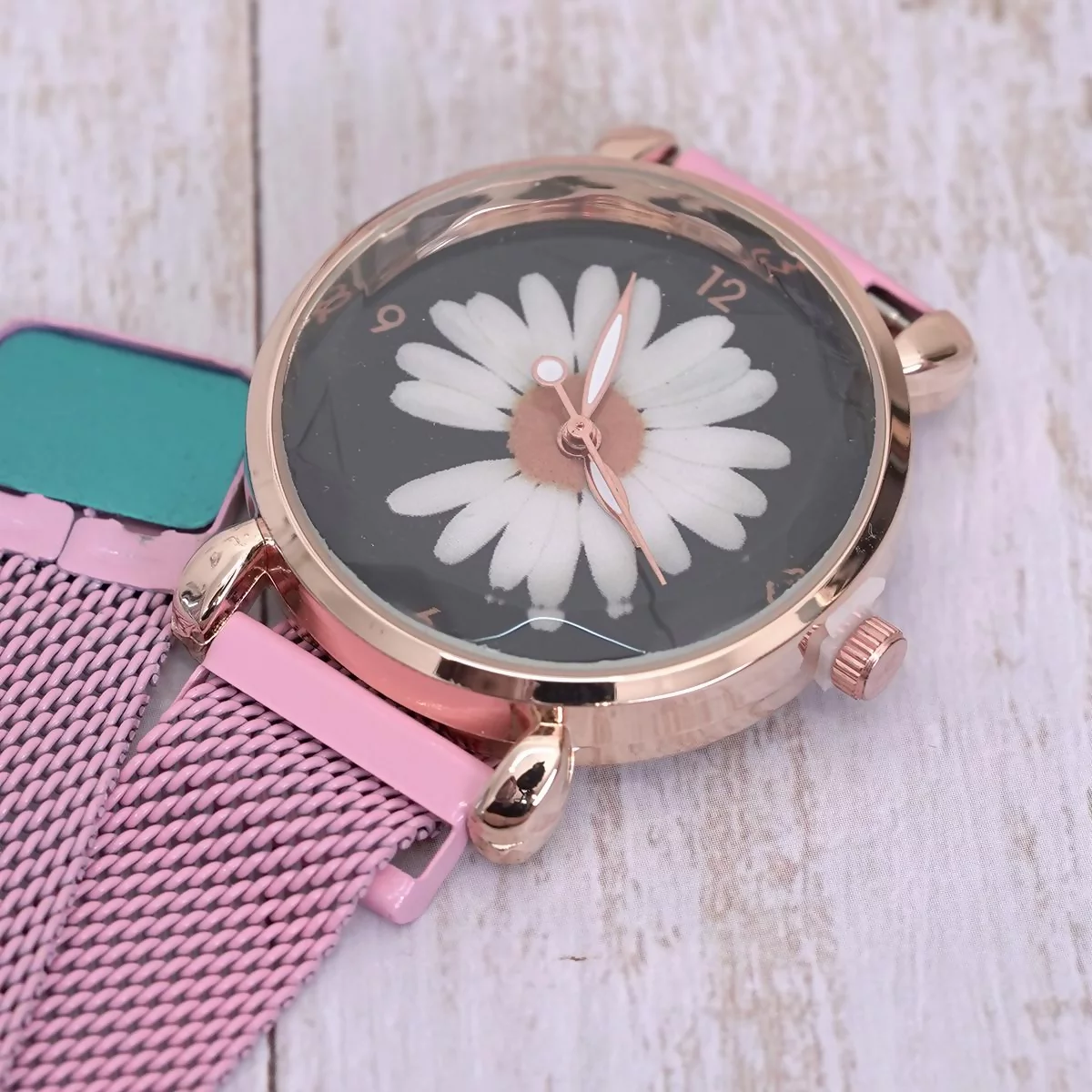 小雛菊×磁吸造型型手錶×粉紅-第3張
