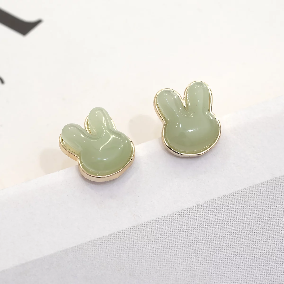 綠琉璃小兔×耳環-第3張