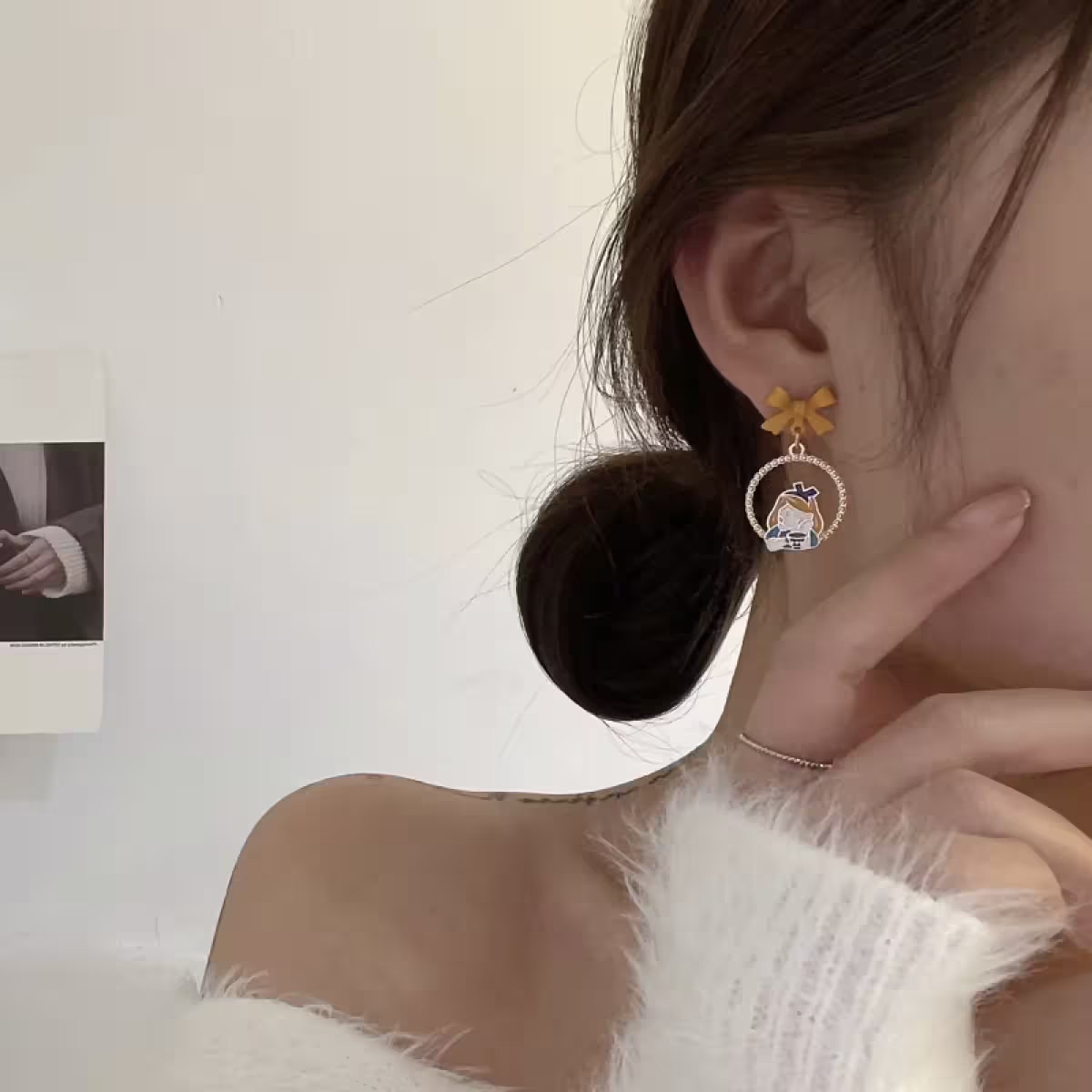 愛麗絲與兔子的下午茶×不對稱三角耳夾-第6張