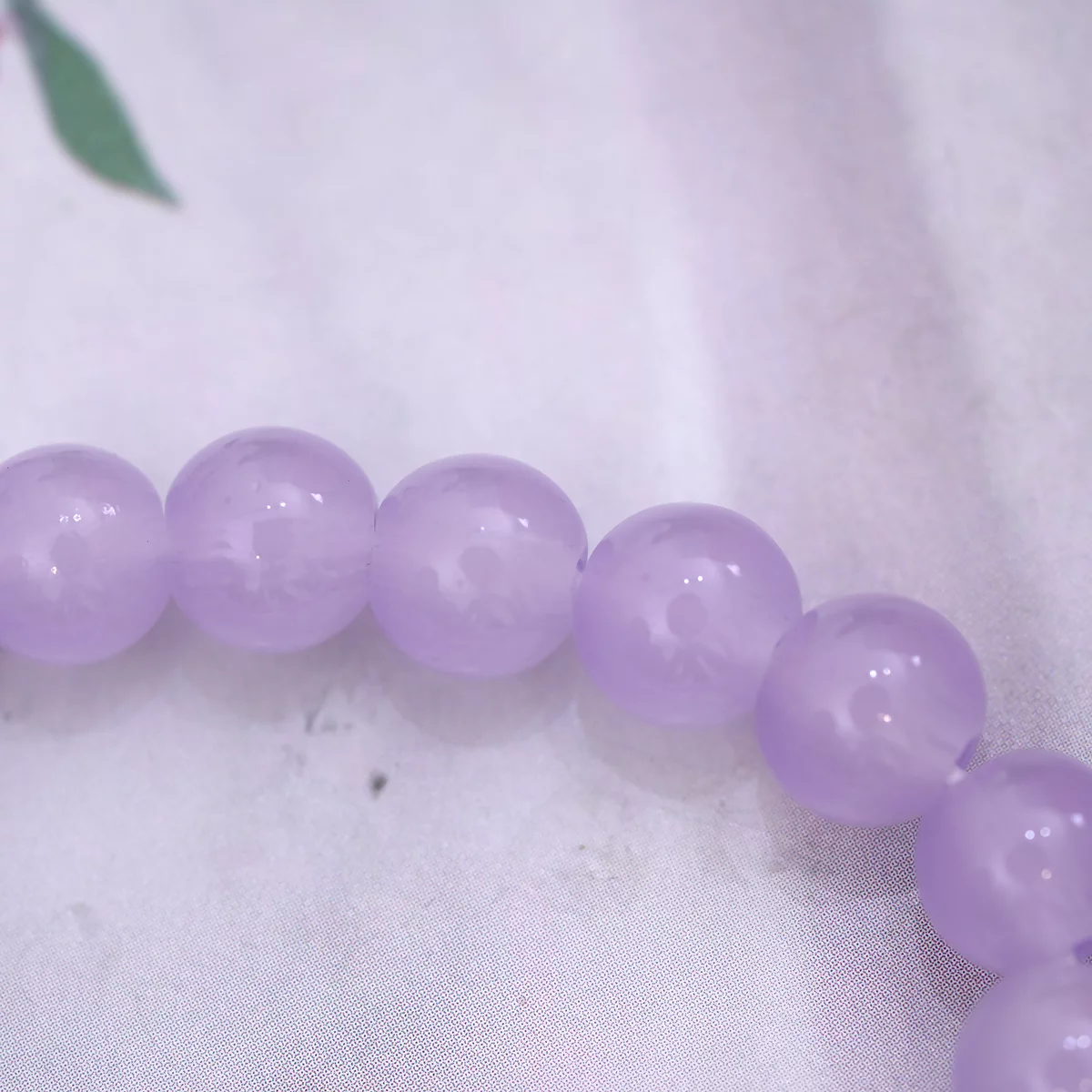 浪漫紫色風鈴花×固定式串珠手鍊 -第4張