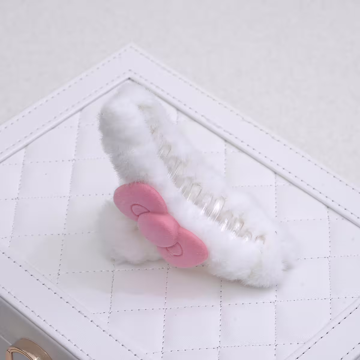 卡通蝴蝶結絨毛×鯊魚夾×共二色-第5張
