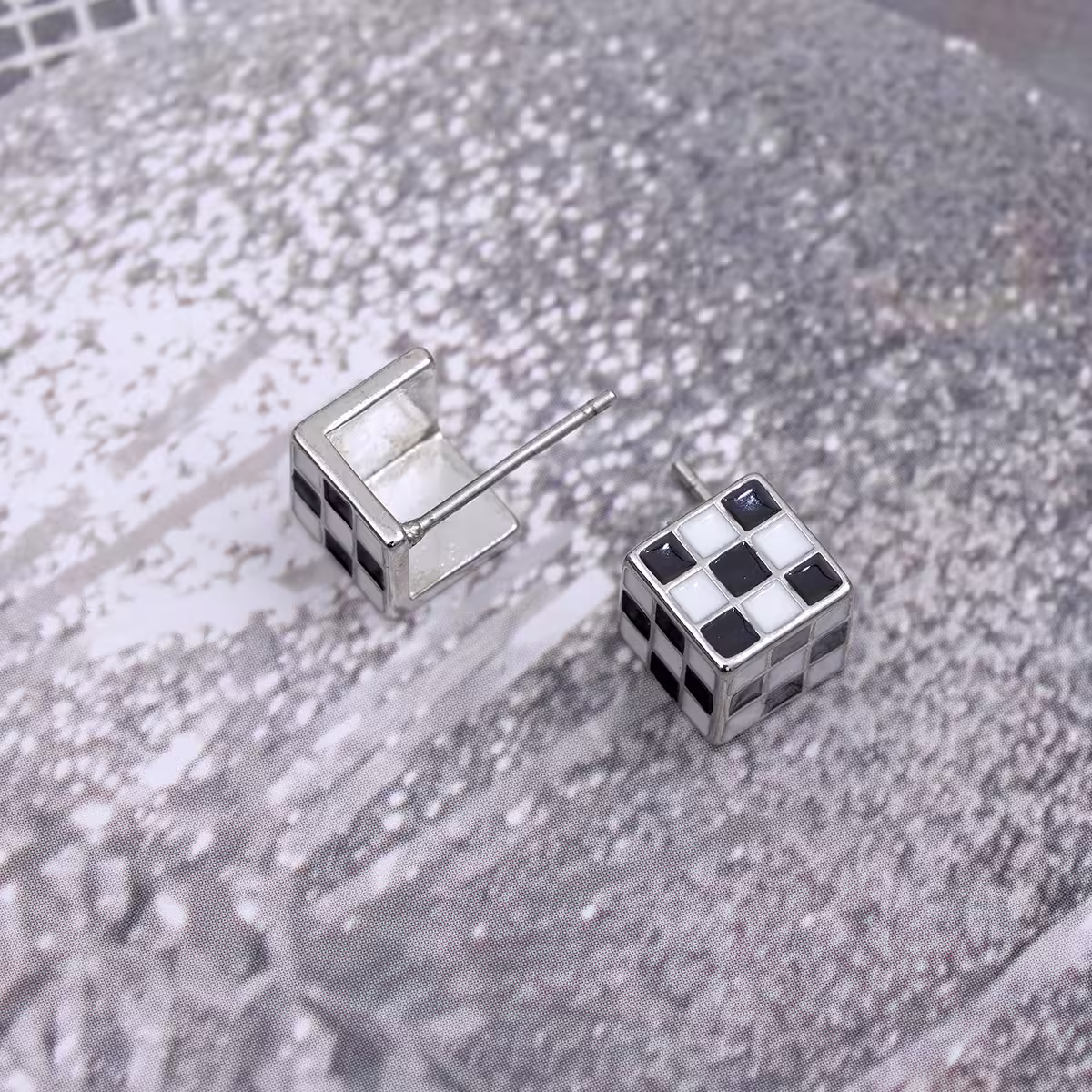立體賽車黑白棋×耳環-第4張