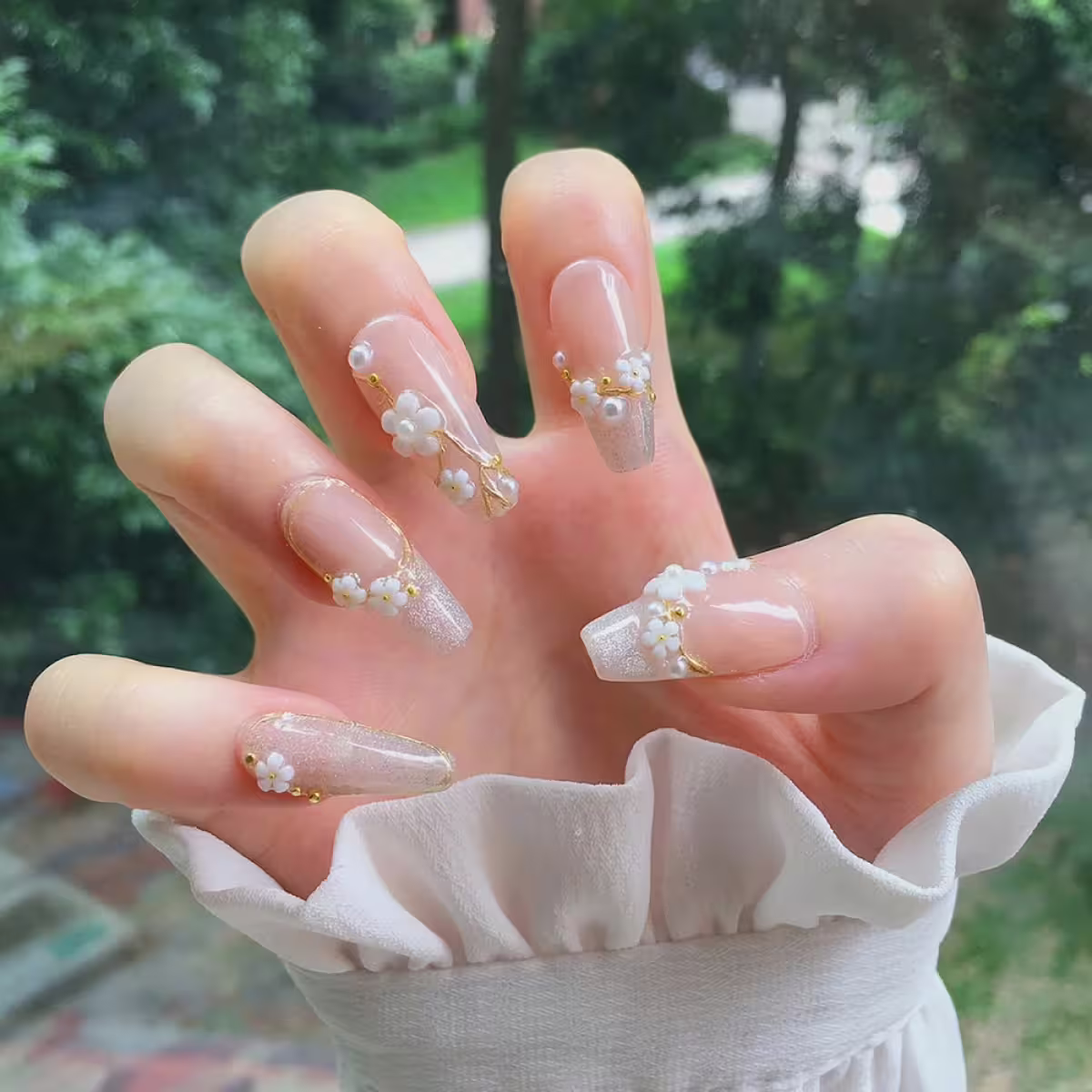 梅花烙銀粉亮面×穿戴式手指甲片×二十四入-第6張