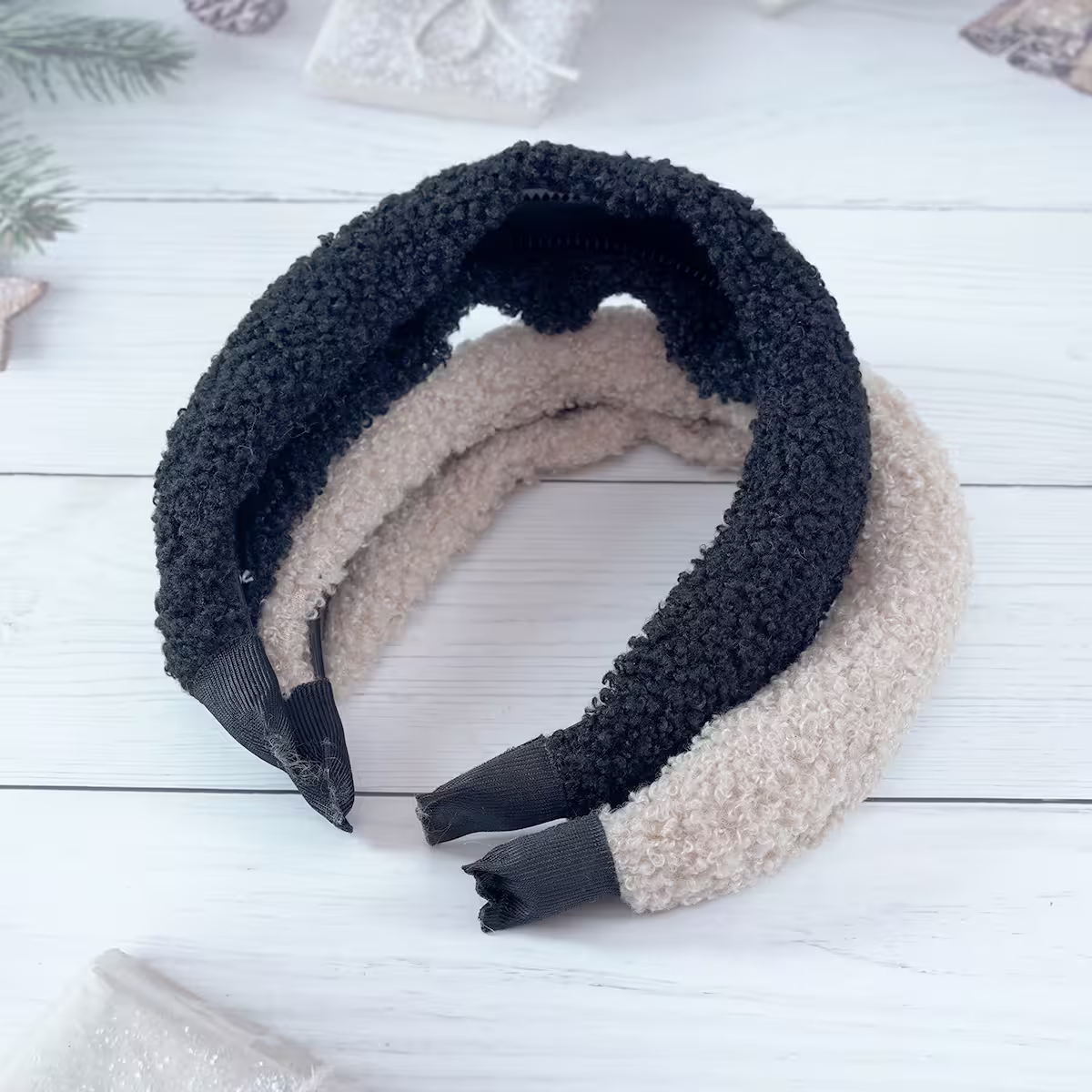 寬版柔軟毛絨絨×髮箍×共二色-第2張