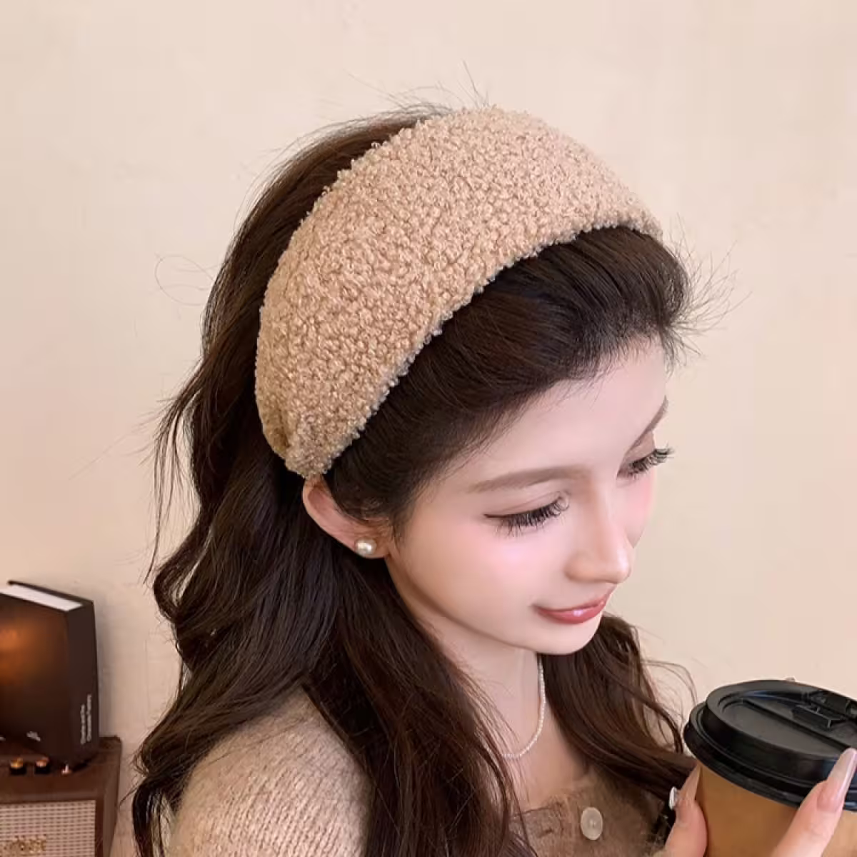 寬版柔軟毛絨絨×髮箍×共二色-第6張