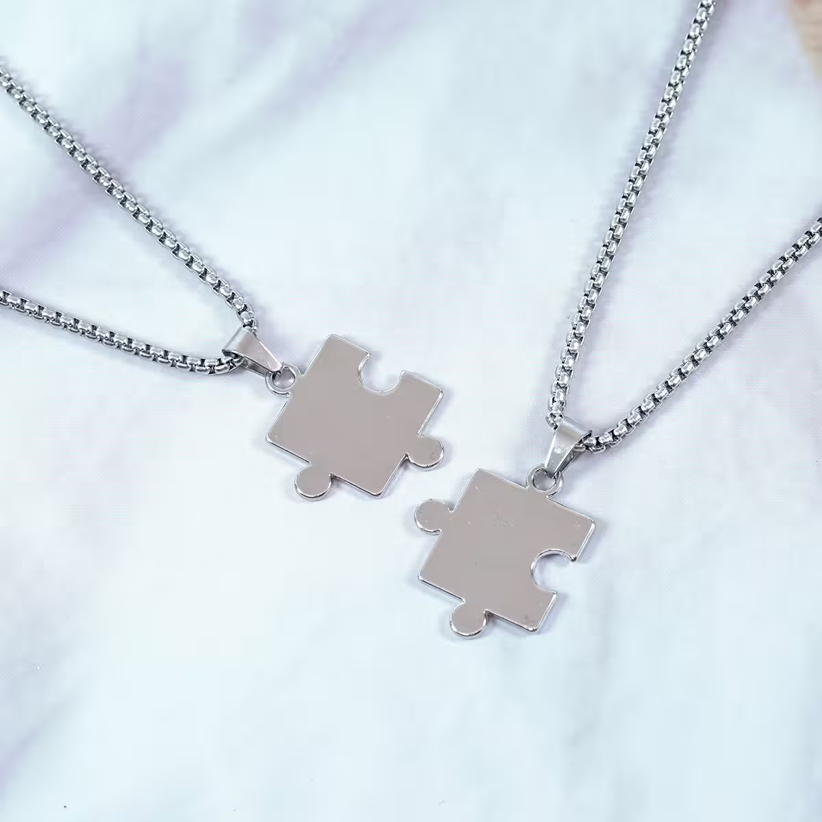 316鋼飾×人生拼圖×閨蜜情侶項鍊組-第2張