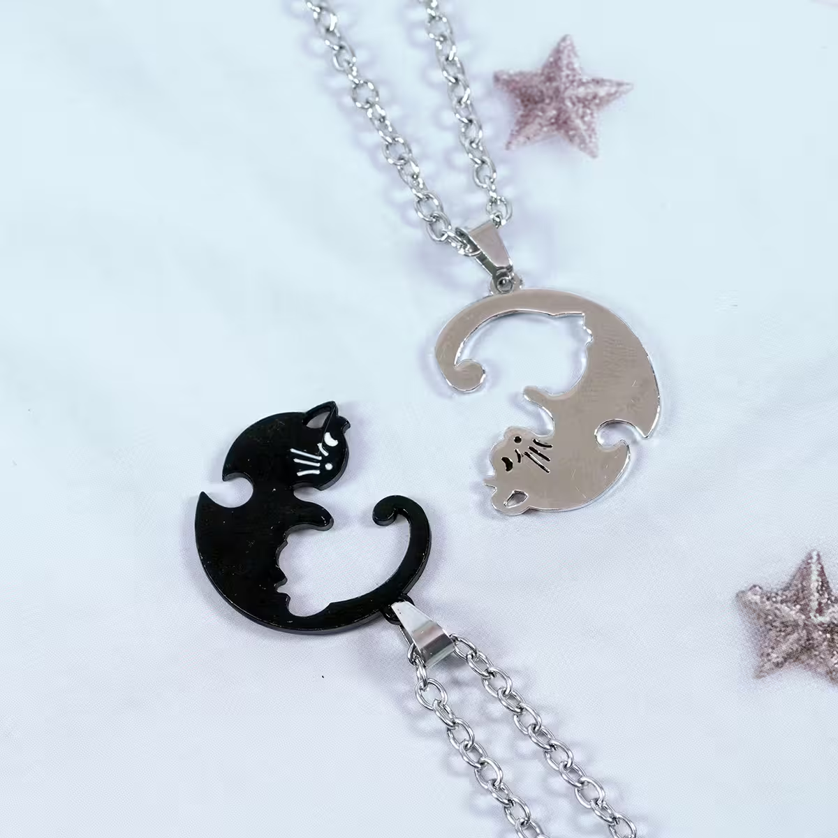 316鋼飾×抱團取暖×閨蜜情侶項鍊組-第4張