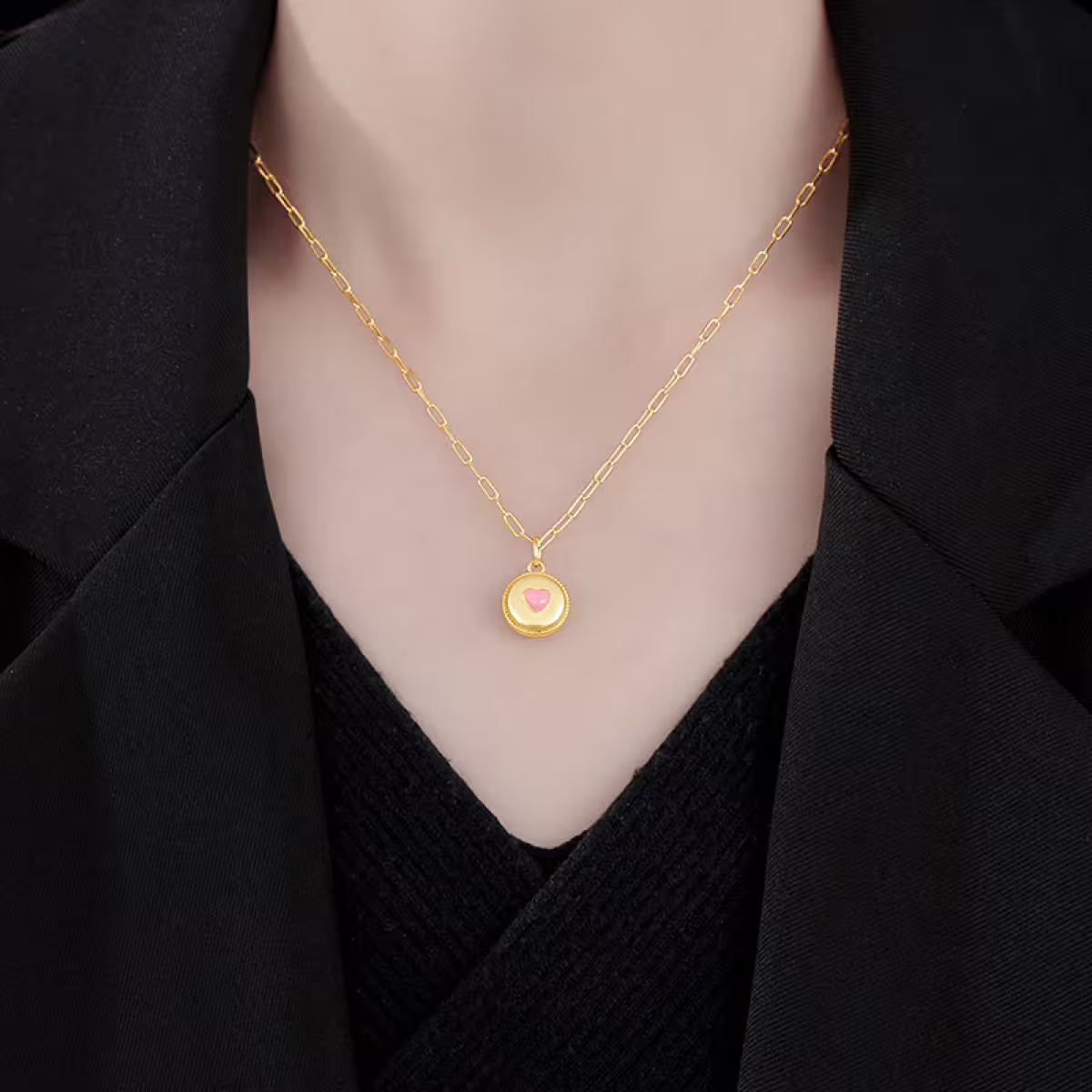 蜜粉小愛心×鎖骨項鍊-第5張