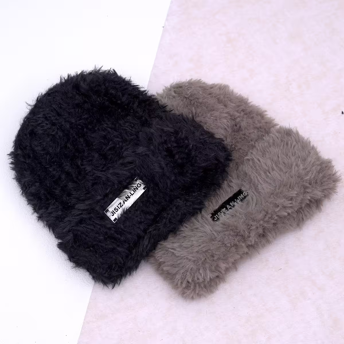 金屬標牌仿貂毛×毛帽×棕咖-第5張