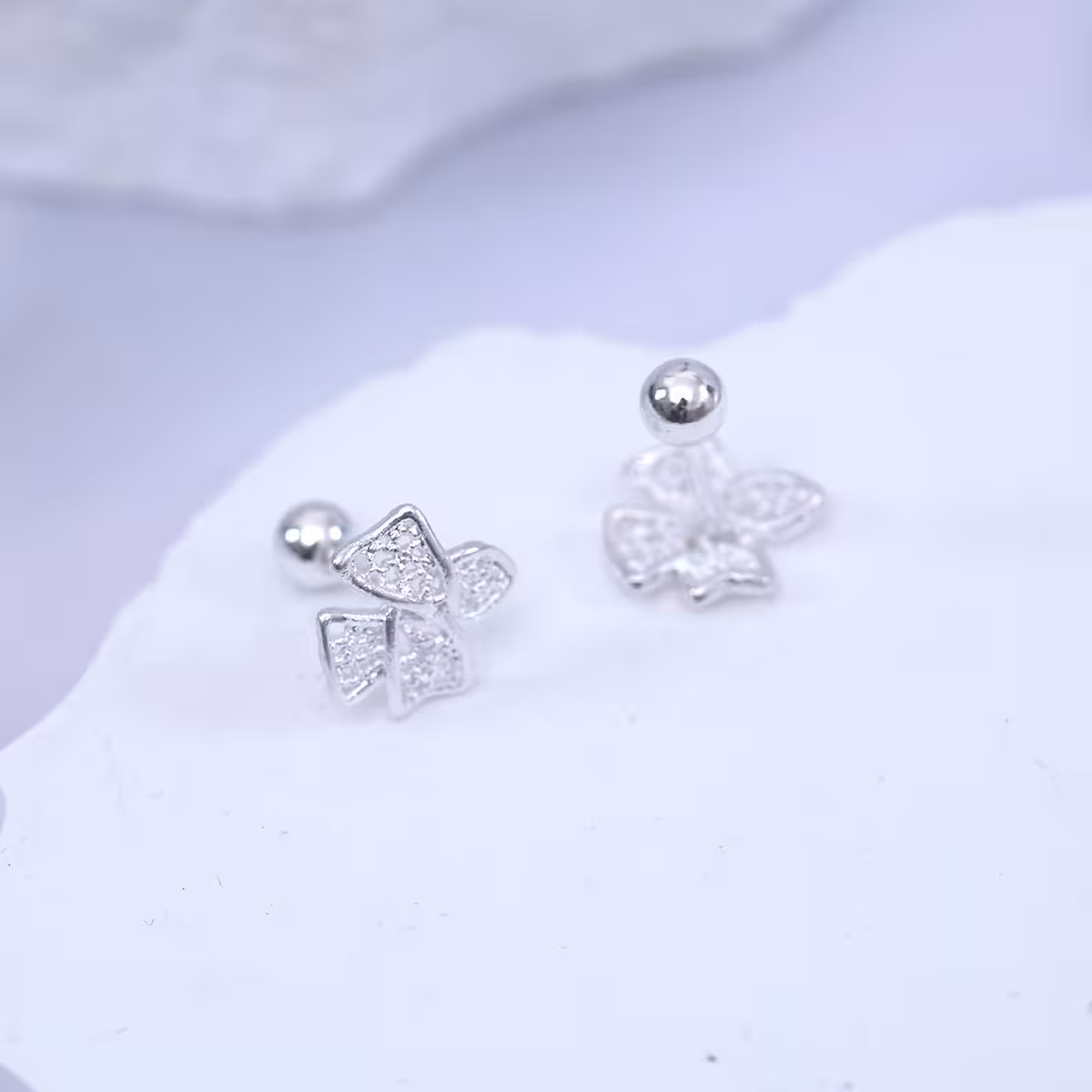 925耳針×十字緞帶×轉珠耳環-第2張