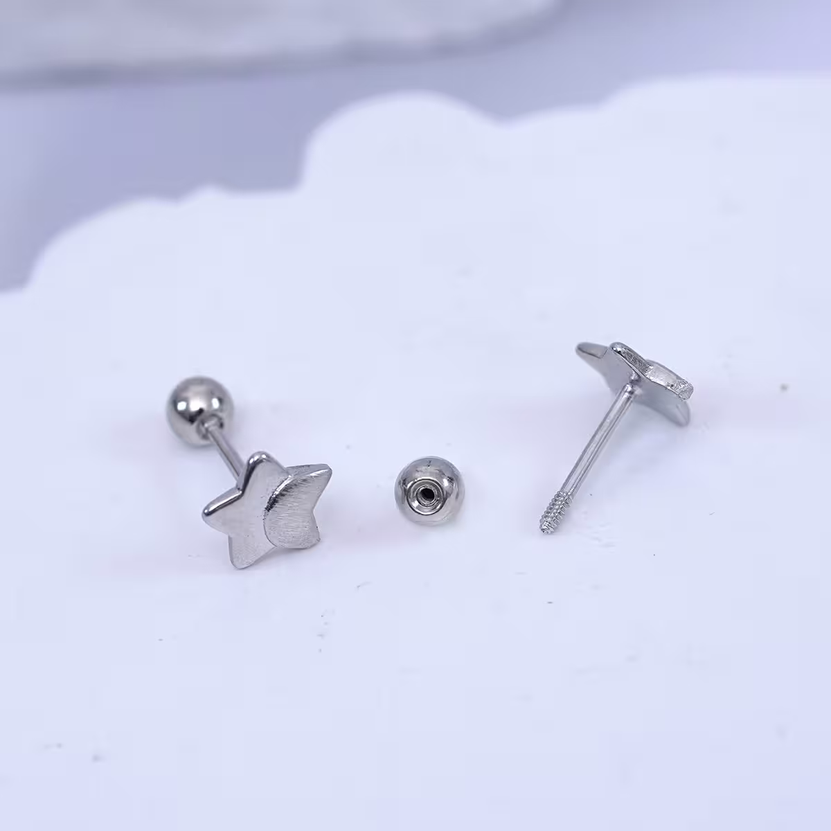 925耳針×星與月×轉珠耳環-第5張