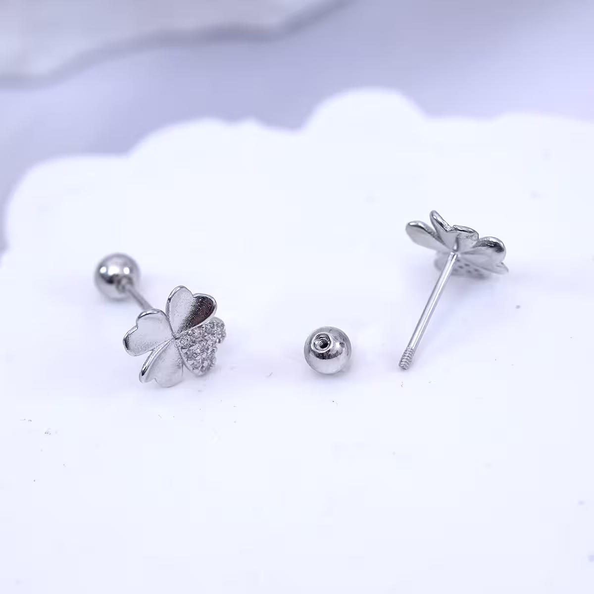 925耳針×幸運草×轉珠耳環-第3張