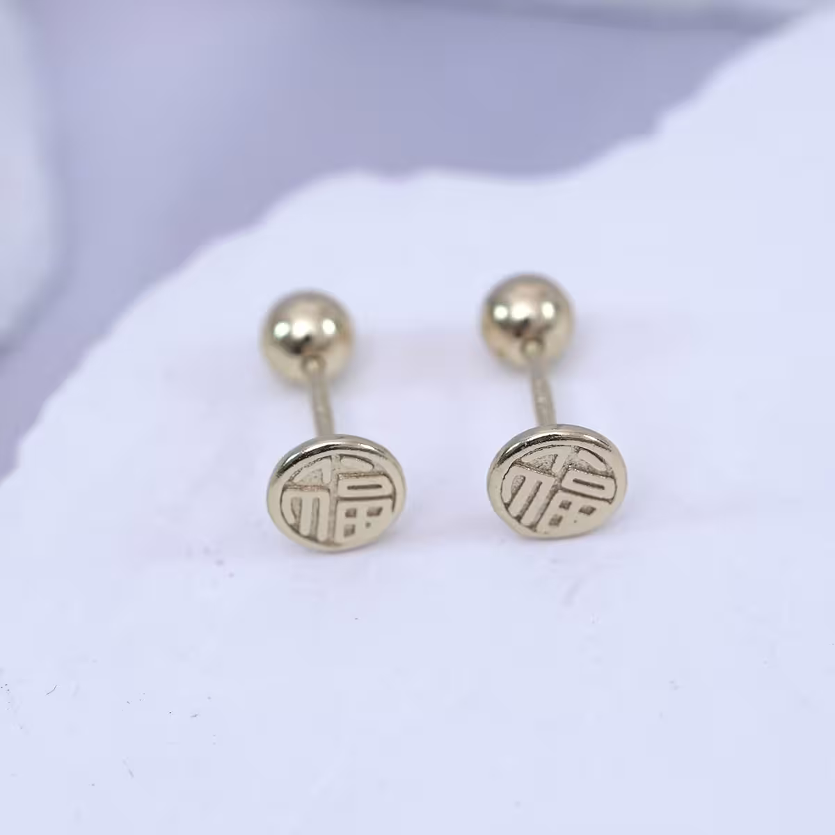 金字福字×轉珠耳環-第3張