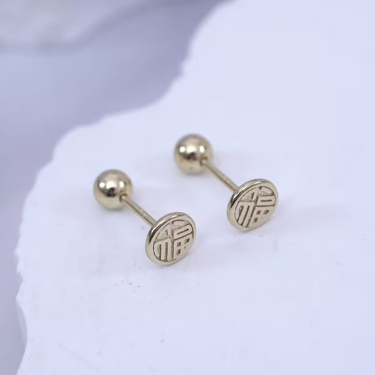 金字福字×轉珠耳環-第5張