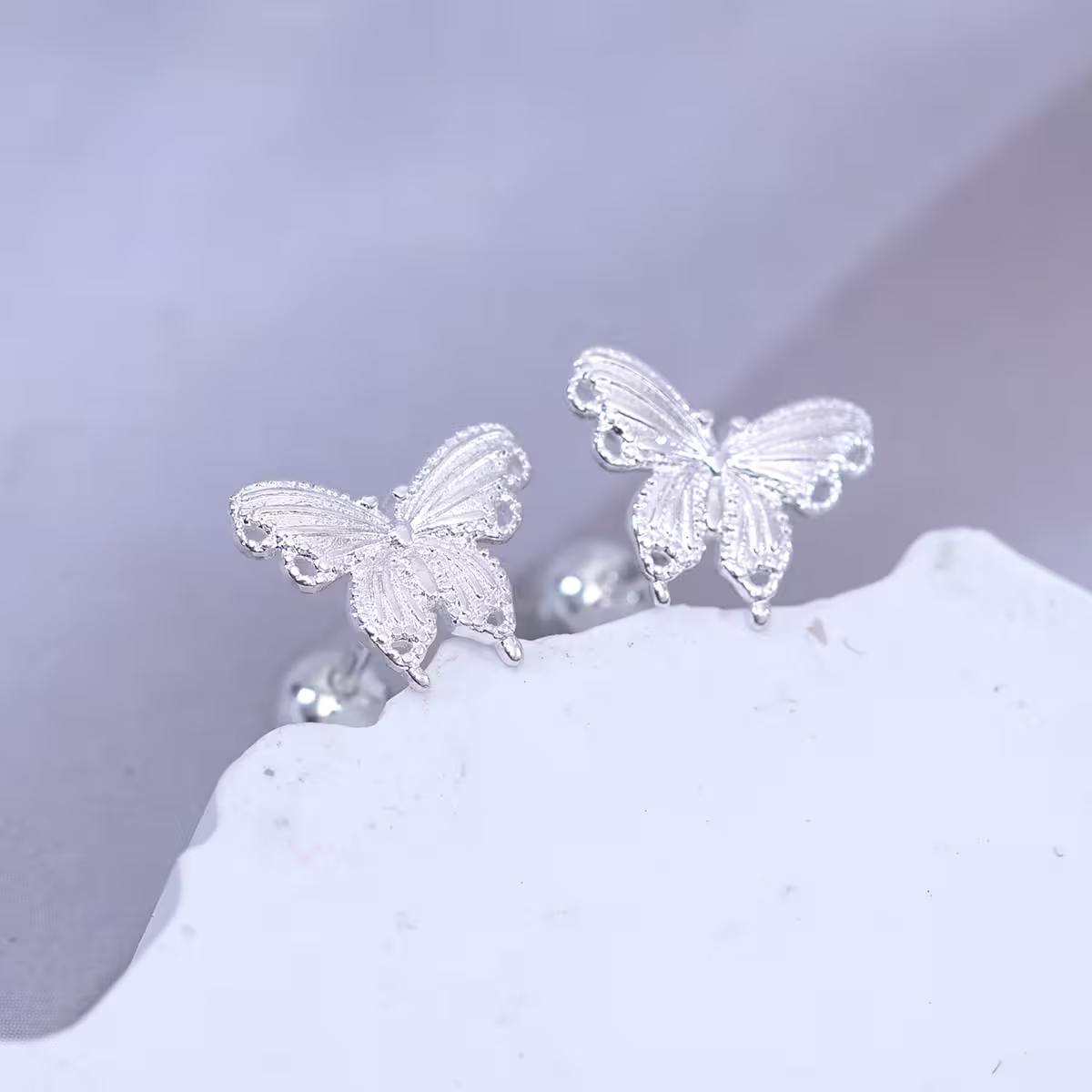 925耳針×小蝴蝶×轉珠耳環-第1張