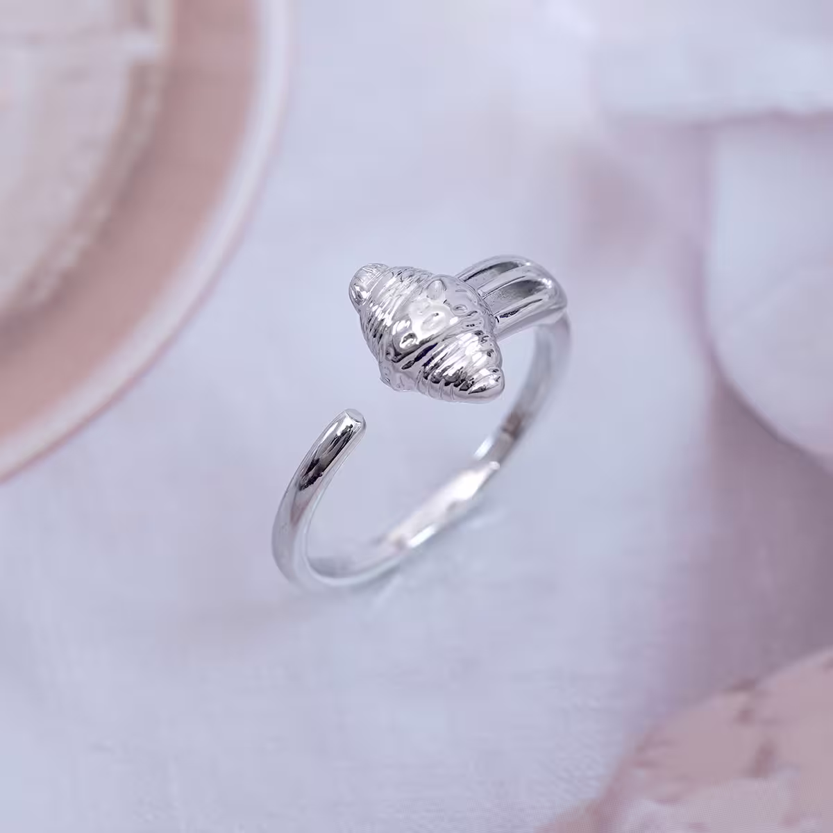 可頌好好吃×開口戒指×共二色-第3張