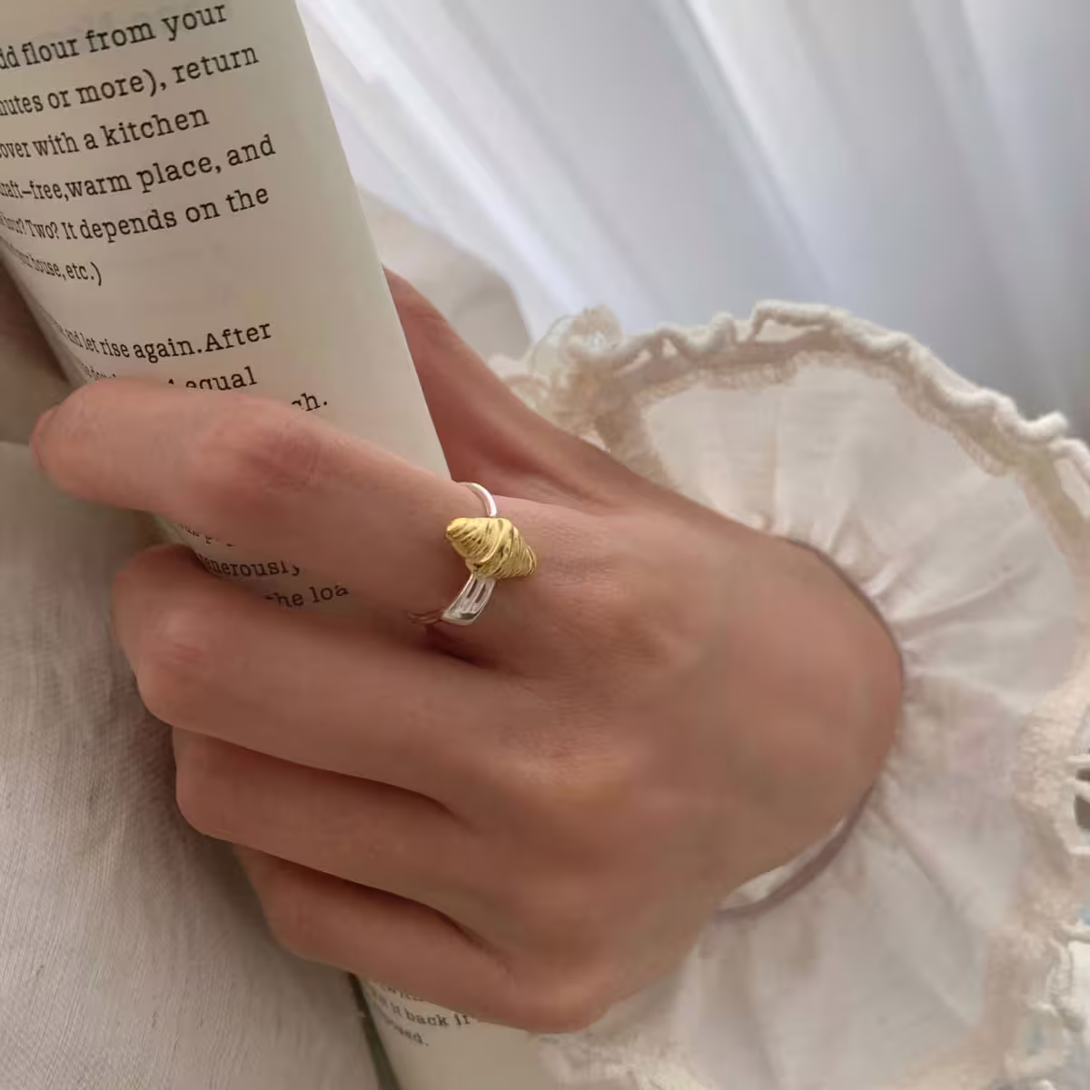 可頌好好吃×開口戒指×共二色-第6張