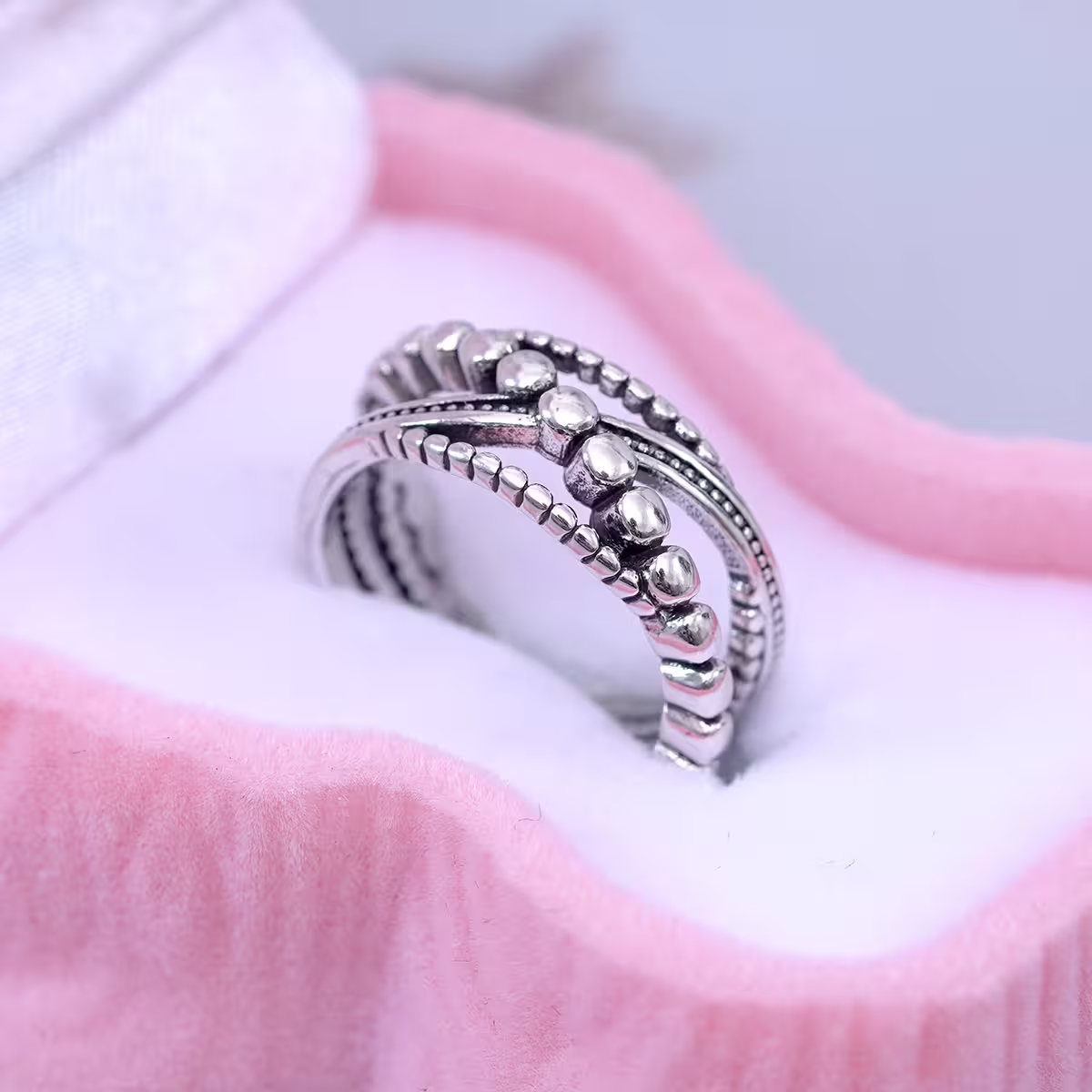 復古多層線條×開口戒指-第2張