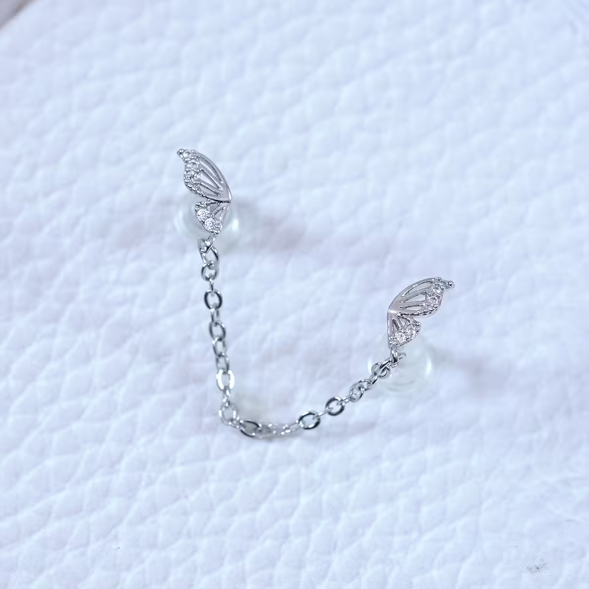 蝴蝶飛×單邊相連耳環-第1張