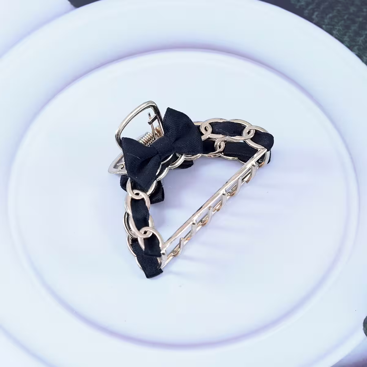 甜美蝴蝶結編織×小鯊魚夾×共三色-第3張