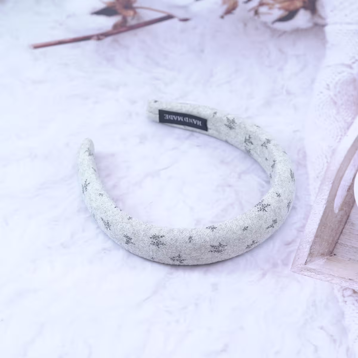 老錢風印花植絨×髮箍×共三色-第4張