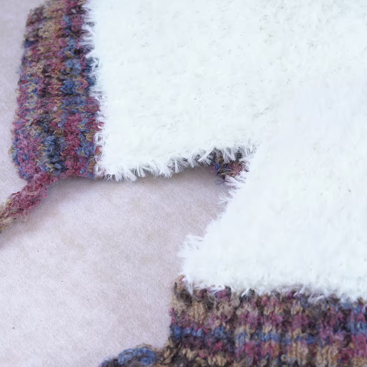 小羊角絨毛×毛帽×白色-第4張