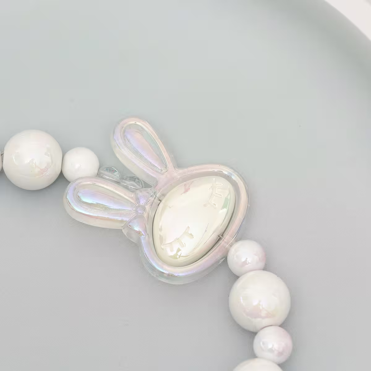 旋轉兔兔&times;手機腕帶掛繩&times;白色-第4張