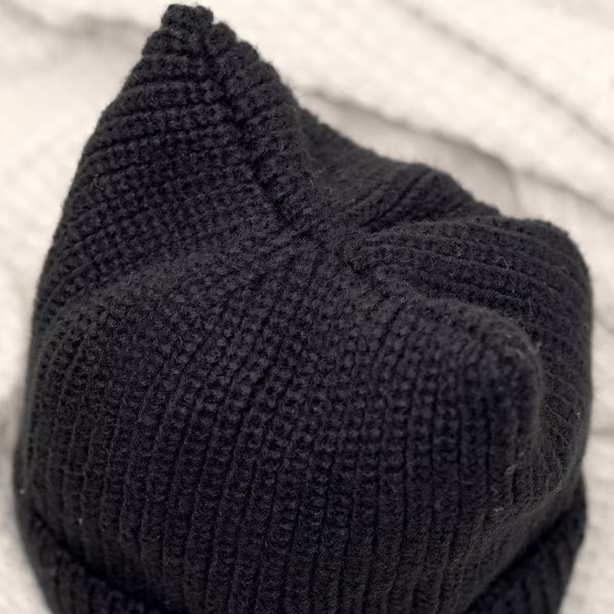 平頭俏貓耳蝴蝶結&times;毛帽&times;黑色-第2張