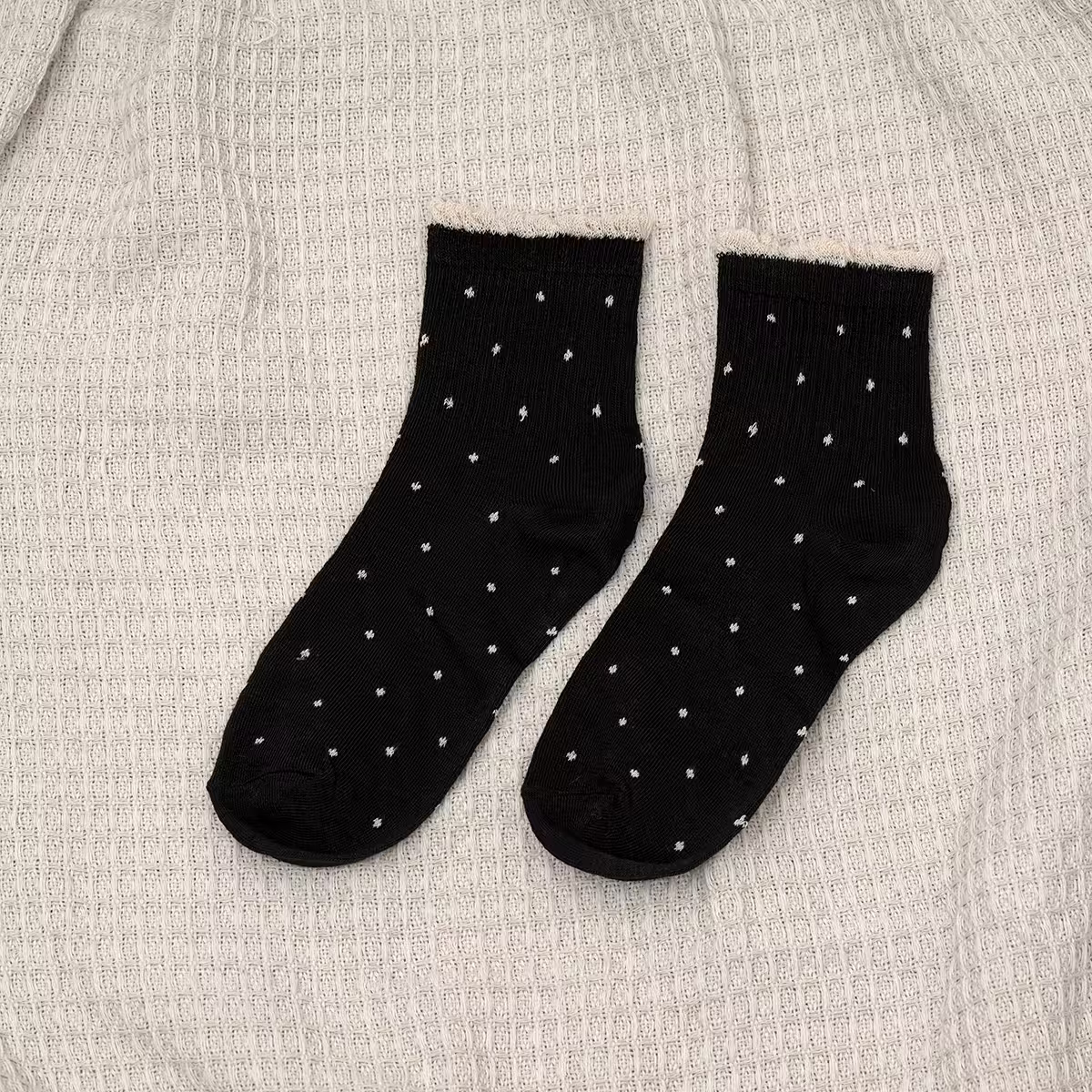 花邊點點&times;低筒襪&times;四雙套件襪子組-第4張