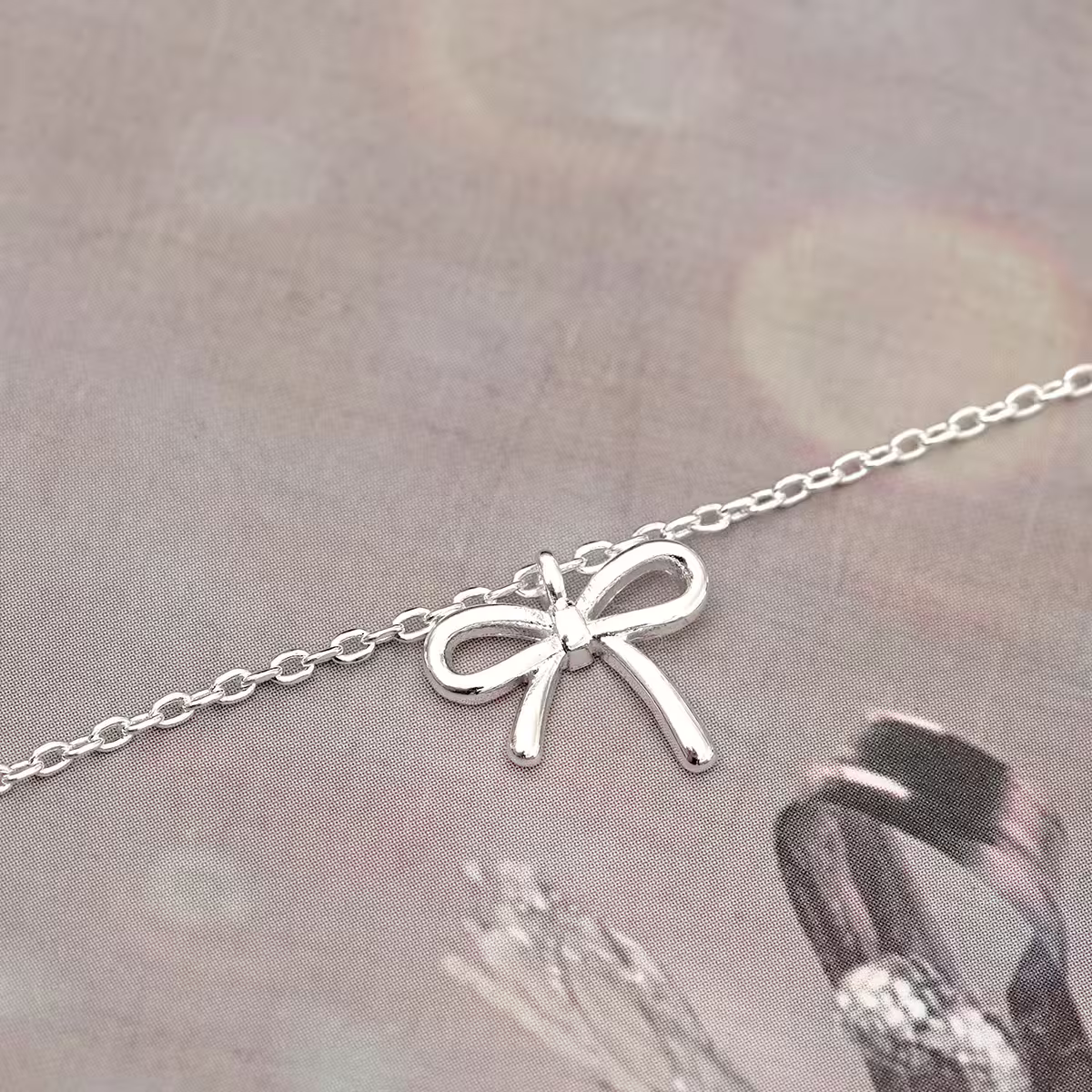 925銀飾&times;小清心蝴蝶結&times;鎖骨項鍊-第4張