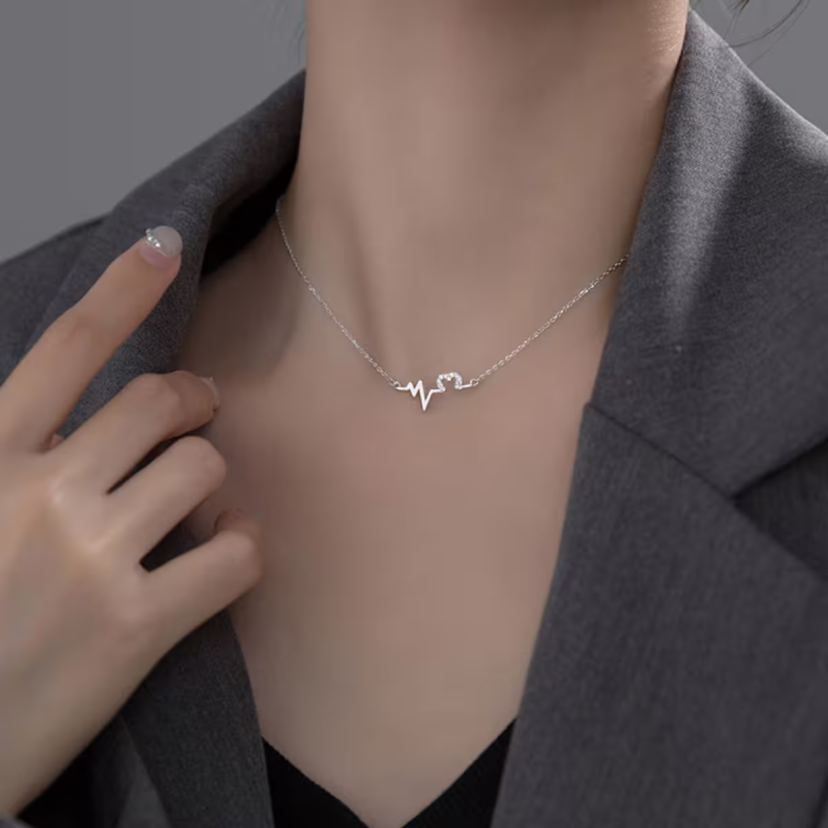 925銀飾&times;怦然瞬間&times;鎖骨項鍊-第5張