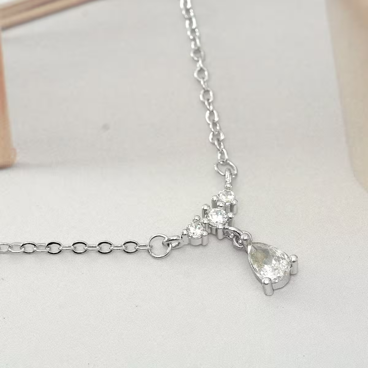 925銀飾&times;凝光之淚&times;鎖骨項鍊-第1張