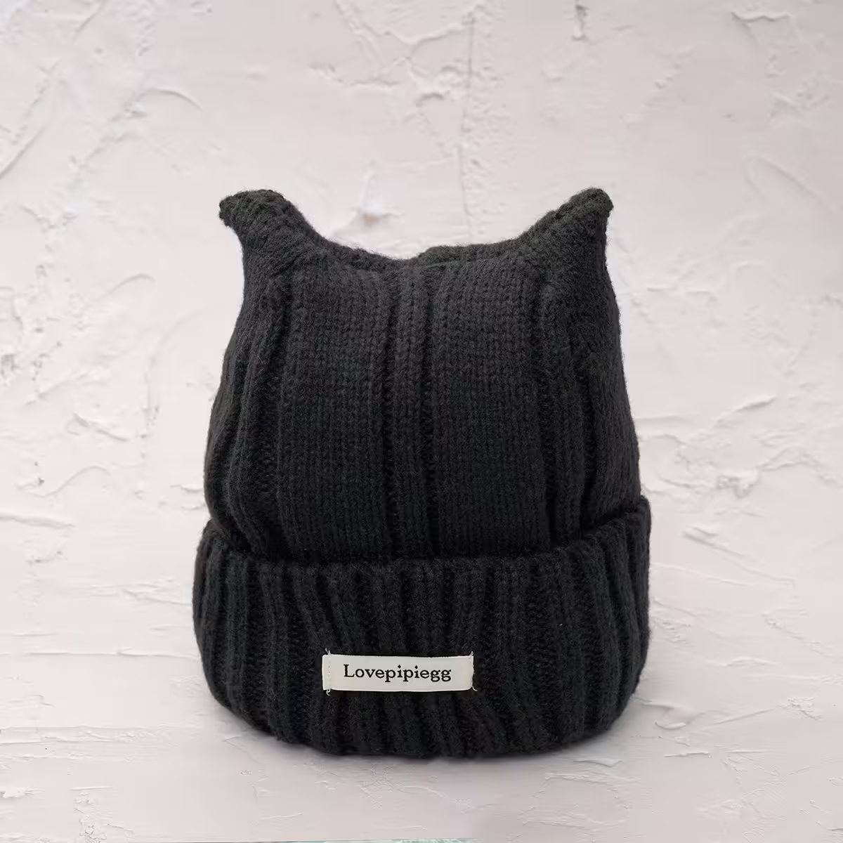 尖尖貓耳&times;毛帽&times;黑色-第2張