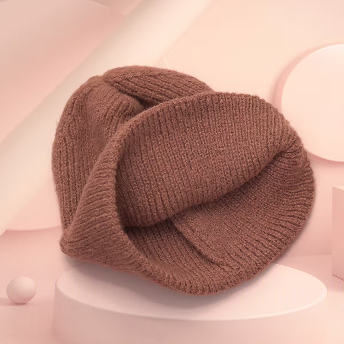 韓風刺鏽塗鴉&times;毛帽&times;棕咖-第5張