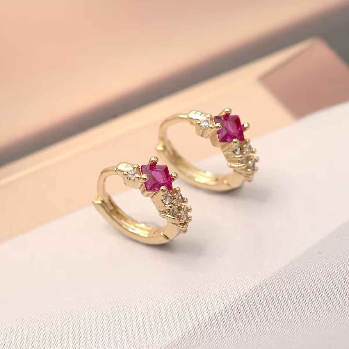 紅晶金環&times;耳扣-第2張