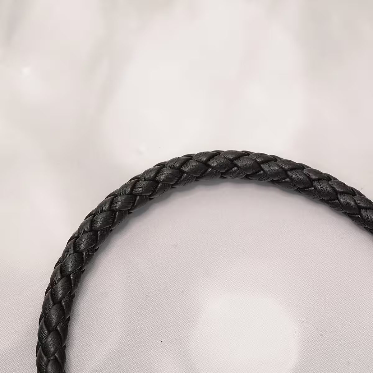 編織花紋皮革&times;手機腕帶掛繩&times;黑色-第4張