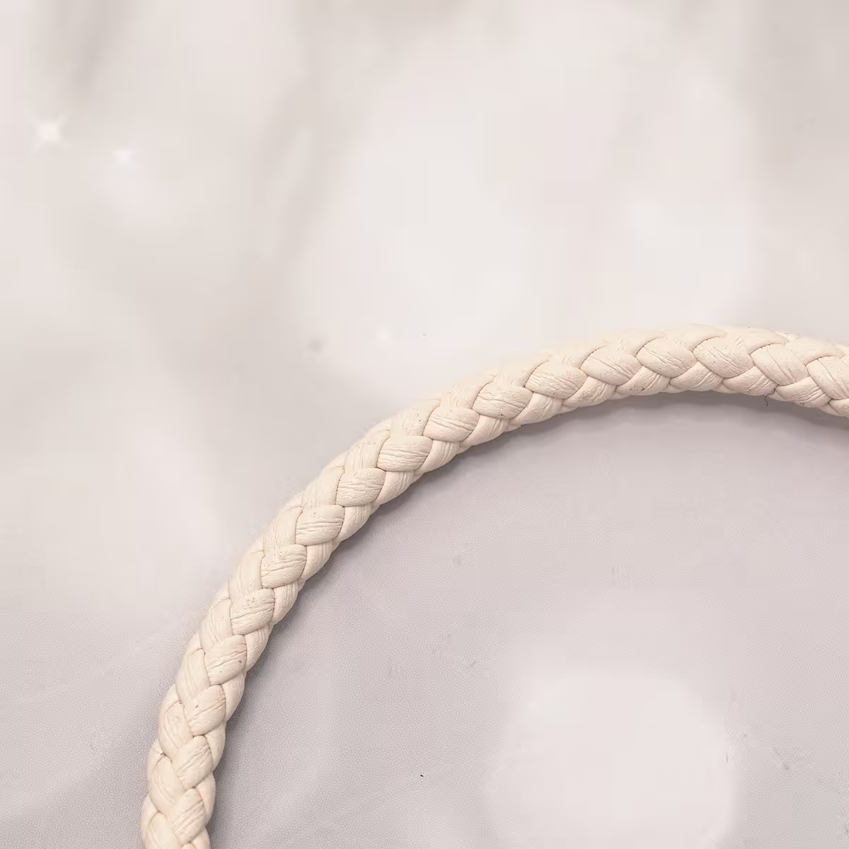 編織花紋皮革&times;手機腕帶掛繩&times;白色-第4張