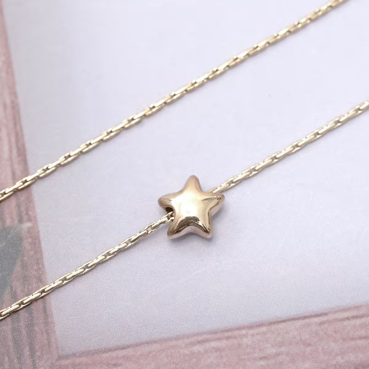 316鋼飾&times;圓潤小星星&times;項鍊&times;金色-第4張