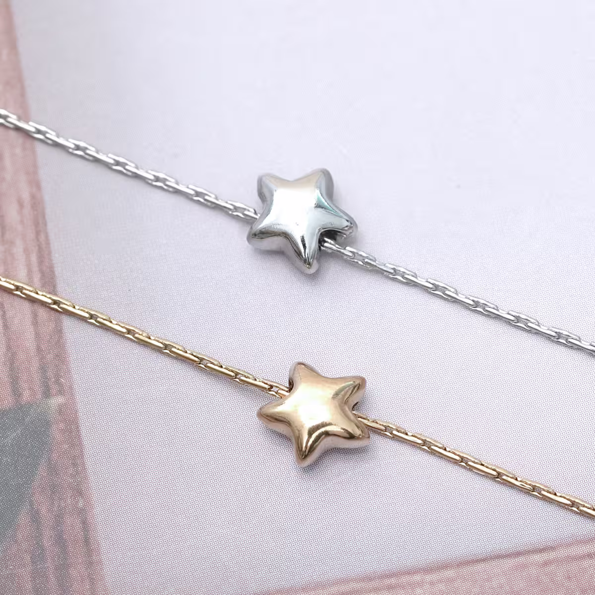 316鋼飾&times;圓潤小星星&times;項鍊&times;銀色-第6張