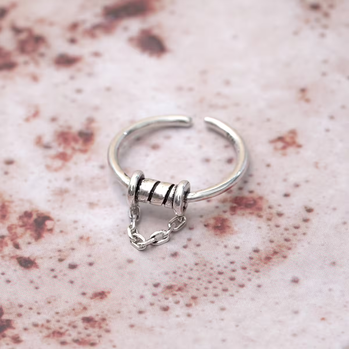 925銀飾&times;小蠻腰鍊條&times;開口戒指-第2張