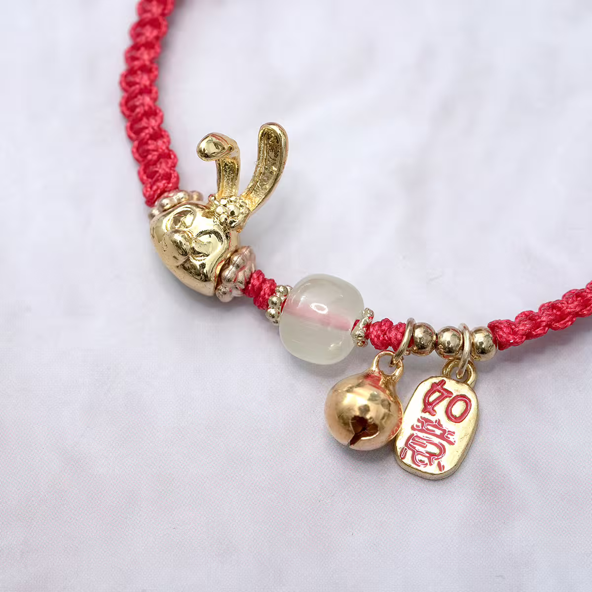 吉祥如意小兔&times;抽繩手鍊-第3張