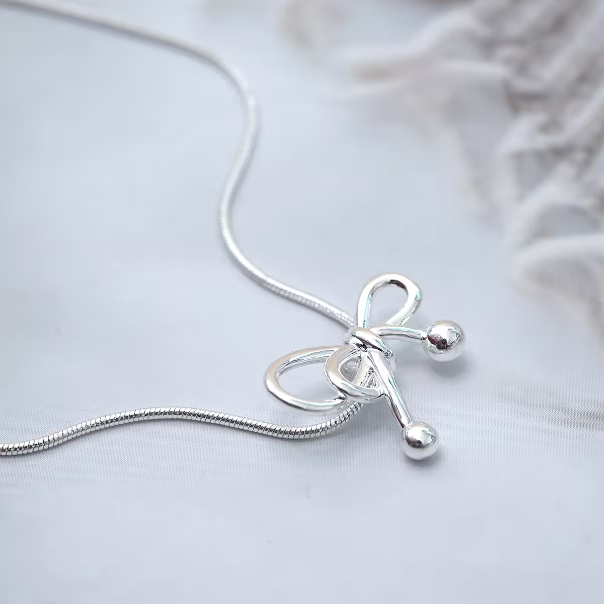 925銀飾&times;高冷蝴蝶結&times;鎖骨項鍊-第2張