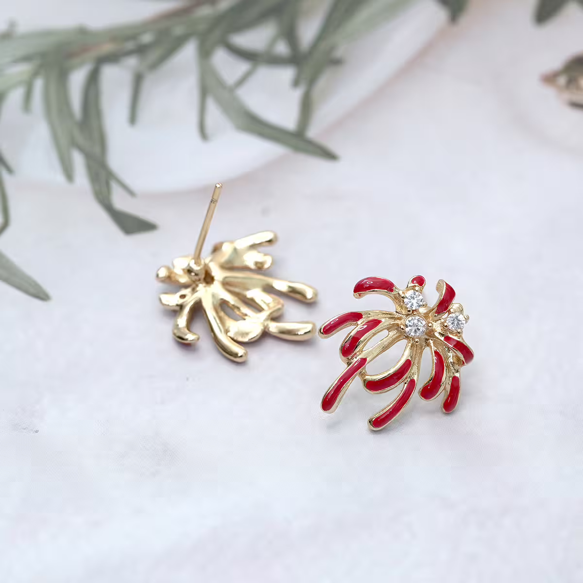 璀璨煙火花&times;吊墜耳環-第4張